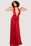 Rouge Aurora Satin Gown